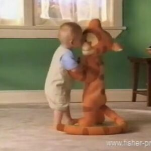 Vintage 123 Baby Tigger & Me 12 3 Giant Plush